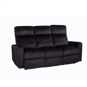 Velvet Fabric Recliner Sectional sófi