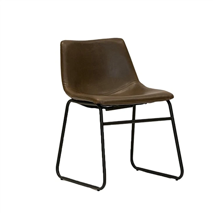 Lotusville Vintage PU leður borðstofustólar
