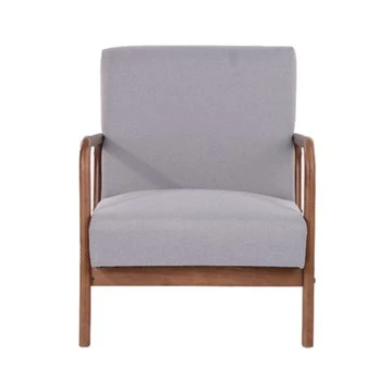 Tómstundastóll Mid Century Wood með örmum
